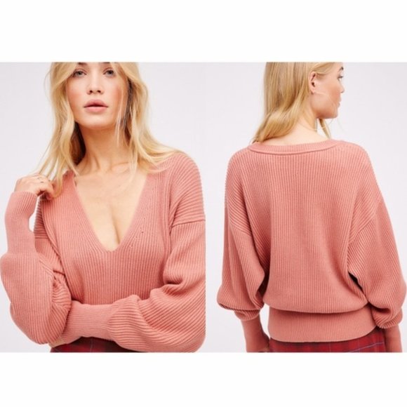 Free People Sweaters - Free People Allure Pullover VNeck Sweater LIKE NEW